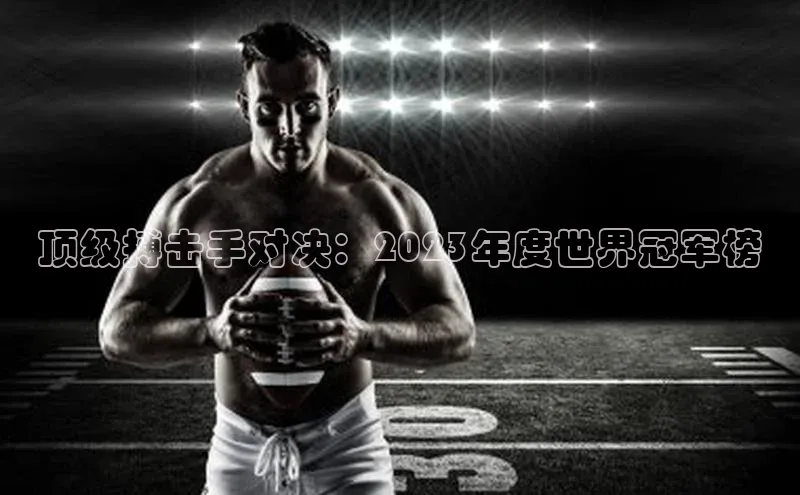 顶级搏击手对决：2023年度世界冠军榜
